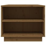 vidaXL Table basse Marron miel 90x49x40 5 cm Bois massif de pin