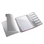 Trieur Style 6 Touches en Polypropylène Effet brossé Rouge Grenat LEITZ