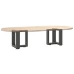 vidaXL Pieds de table basse en T 2 pièces Anthracite 30x25x(30-31) cm Acier