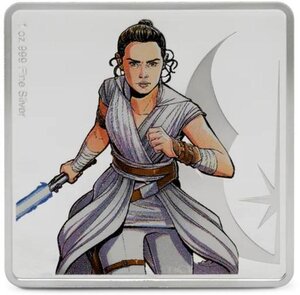 Pièce de monnaie en Argent g 31.1 (1 oz) Millésime Star Wars Allies REY AND BB-8