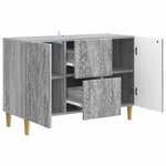 vidaXL Buffet Sonoma gris 89 x 34 5 x 60 cm Bois d'ingénierie