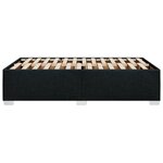 vidaXL Cadre de lit sans matelas noir 120x190 cm tissu