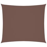 vidaXL Voile de parasol tissu oxford rectangulaire 2 5x3 m marron