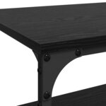 vidaXL Chariot de cuisine Chêne noir 60 x 41 x 76 cm Bois d'ingénierie