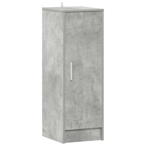 vidaXL Armoire à chaussures Gris béton 32x35x92 cm Bois d’ingénierie