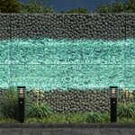 vidaXL Pierres de Jardin Turquoise 12 cm Verre