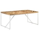vidaXL Table à manger 180x90x76 cm Bois massif d'acacia et de manguier