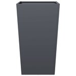 vidaXL Jardinière anthracite 45x45x75 cm acier