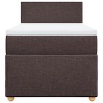 vidaXL Sommier à lattes de lit avec matelas Marron foncé 80x200 cm