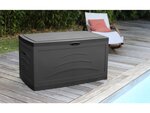 Coffre jardin "maxi serena" - 500 litres - 1.21 x 0.76 x 0.67 m - gris anthracite