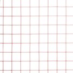 vidaXL Grillage Acier avec revêtement en PVC 25x0 5 m Rouge
