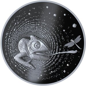 Pièce de monnaie en Argent 2000 Francs g 62.2 (2 oz) Millésime 2025 Numiversum Herpeton CHAMELEON