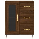 vidaXL Buffet chêne marron 69 5x34x90 cm bois d'ingénierie