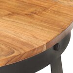 vidaXL Table basse Ø68x43 cm Bois d'acacia solide