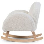 Childhome chaise à bascule pour enfants peluche blanc cassé