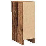 vidaXL Tables de chevet avec tiroir 2 Pièces vieux bois 20x36x60 cm