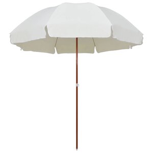 vidaXL Parasol de jardin avec mât en acier 300 cm sable
