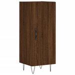 vidaXL Buffet Chêne marron 34 5x34x90 cm Bois d'ingénierie