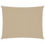 vidaXL Voile de parasol tissu oxford rectangulaire 3 5x5 m beige