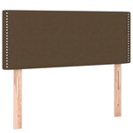 vidaXL Sommier à lattes de lit et matelas marron foncé 120x190cm tissu