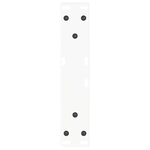 vidaXL Pieds de table basse en forme de V  2 pièces  blanc  40 x (30-31 3) cm  acier