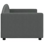 vidaXL Lit de repos sans matelas gris foncé 80x200 cm tissu
