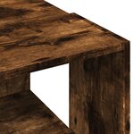 vidaXL Table basse chêne fumé 89 5x48x30 cm bois d'ingénierie