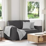 Canapé Loveseat vidaXL Gris 120 cm en simili cuir
