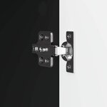 vidaXL Meuble TV 102 x 34 5 x 47 cm Noir Bois d'ingénierie