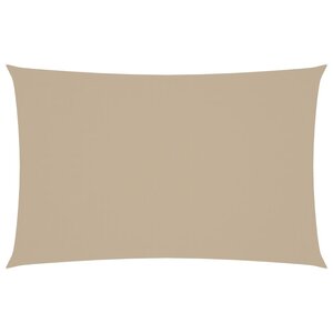 vidaXL Voile de parasol tissu oxford rectangulaire 4x7 m beige