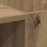 vidaXL Meuble à vinyles Chêne artisanal 121 x 38 x 48 cm