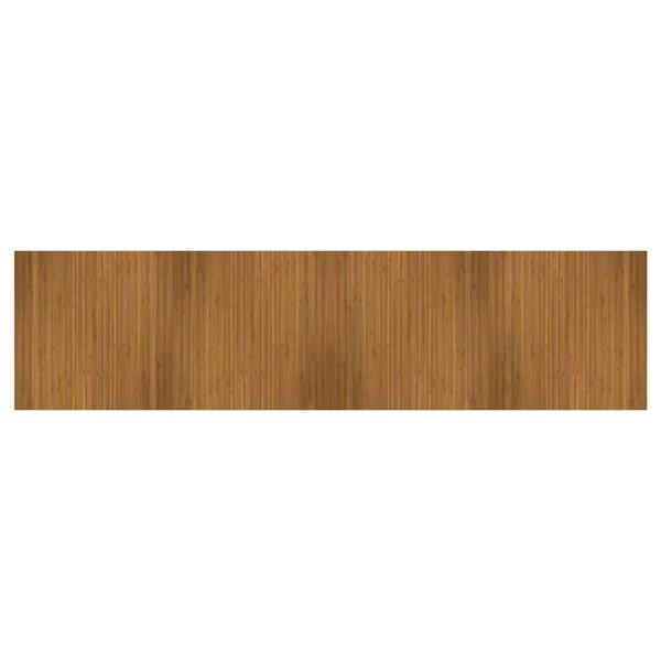 vidaXL Tapis rectangulaire marron 100x400 cm bambou