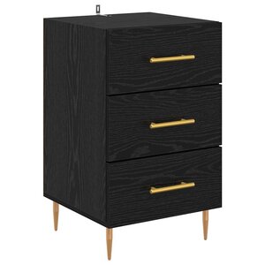 Cabinet de chevet Chêne noir 40 x 40 x 66 cm Bois d'ingénierie