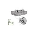 Pack and Move - Lot 3 Bacs Rangement Pliables - Charge 20 kg - 40 x 60 x 22 cm - Stockage  Outillage - Rangement Facile - Robustes - 46L