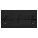 vidaXL Bâche de chariot de jardin Noir 81x41x40 cm Tissu
