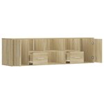 vidaXL Armoire d'angle chêne sonoma 160x40x45 cm bois d’ingénierie