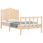 vidaXL Cadre de lit sans matelas 100x200 cm bois massif de pin