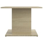 vidaXL Table basse chêne sonoma 55 5x55 5x40 cm bois d'ingénierie