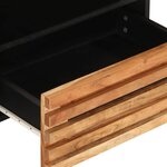 vidaXL Meuble TV 80x34x46 cm bois d'acacia massif
