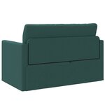 vidaXL Canapé Lit de Sol 2-en-1 Vert Foncé 124x71x78 cm Tissu