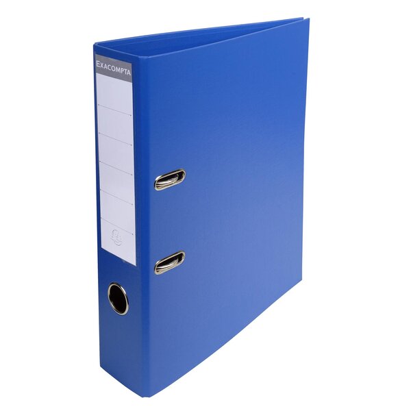 Classeur À Levier Pvc A4 Dos De 70mm. - Bleu Foncé - X 10 - Exacompta