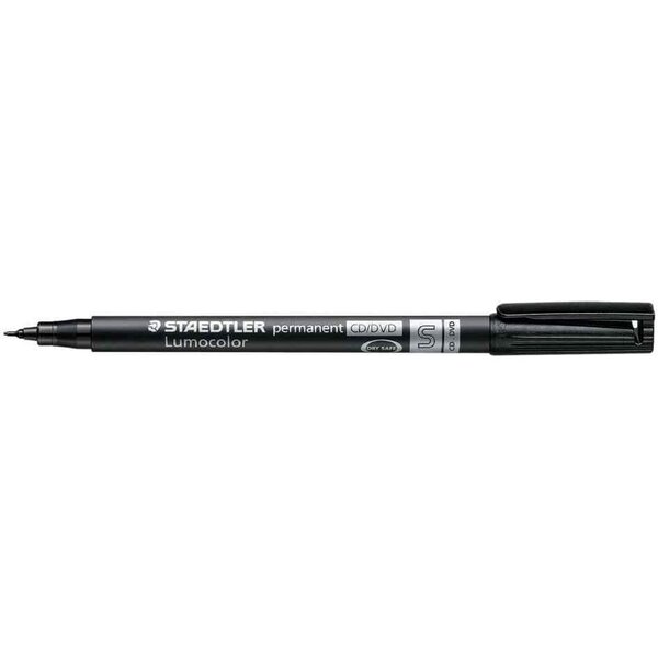 Lumocolor Marqueur CD/DVD permanent Pointe fine 0 4 mm Noir x 10 STAEDTLER