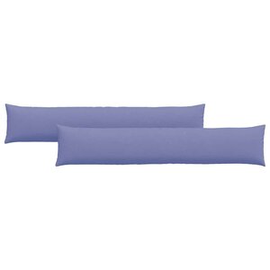 vidaXL Coussins de canapé 2 pc tissu Bleu denim 200 x 40 cm