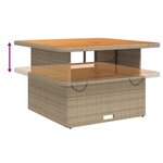 vidaXL Salon de jardin avec coussins 6 Pièces beige résine tressée