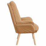 vidaXL Fauteuil relaxant Beige 69 x 74 x 93 cm tissu