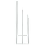 vidaXL Porte-serviettes sur pied Blanc 48x24x79 cm Fer