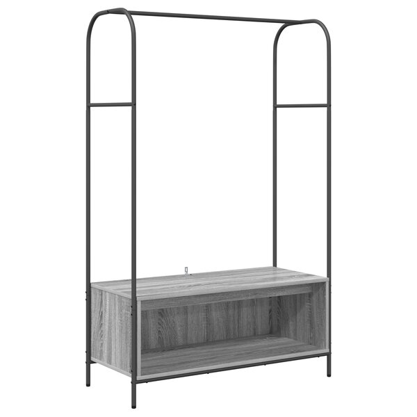 vidaXL Porte-vêtements avec étagères gris sonoma 100x44x160 cm