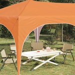 vidaXL Tente de fête pop-up 575 x 288 x 245 cm Orange Tissu Oxford