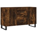 vidaXL Buffet chêne fumé 100x36x60 cm bois d'ingénierie
