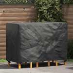 vidaXL Housse pour mobilier d'extérieur Noir 130 x 80 x 70 cm 210D
